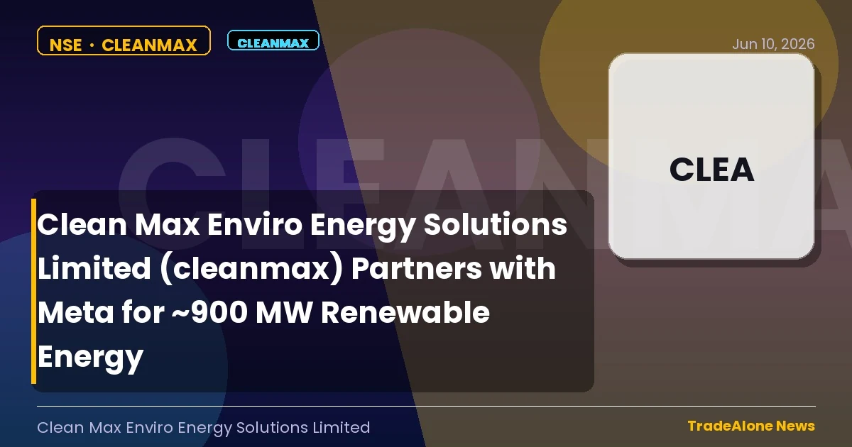 Clean Max Enviro Energy Solutions Limited Cleanmax June 2026 Partnership