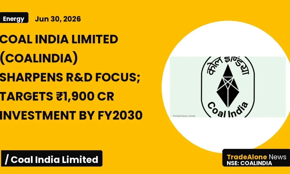 Coal India Limited NSE Coalindia Fy2030 R&D Investment