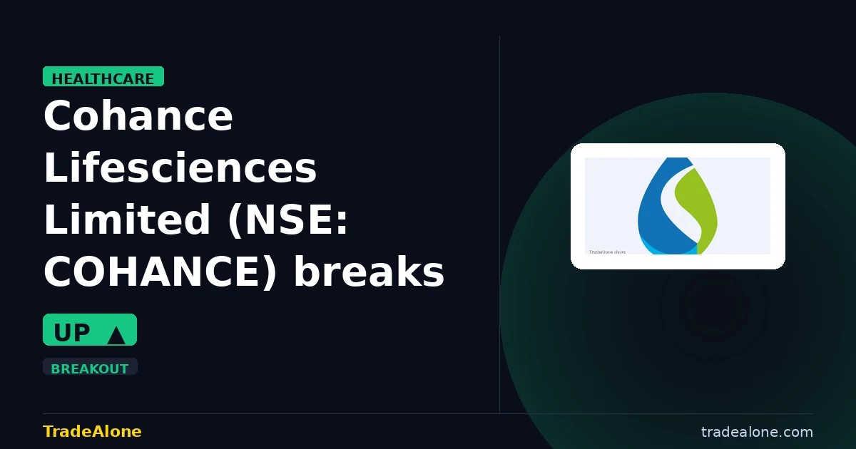 Cohance Lifesciences Limited NSE: COHANCE breakout