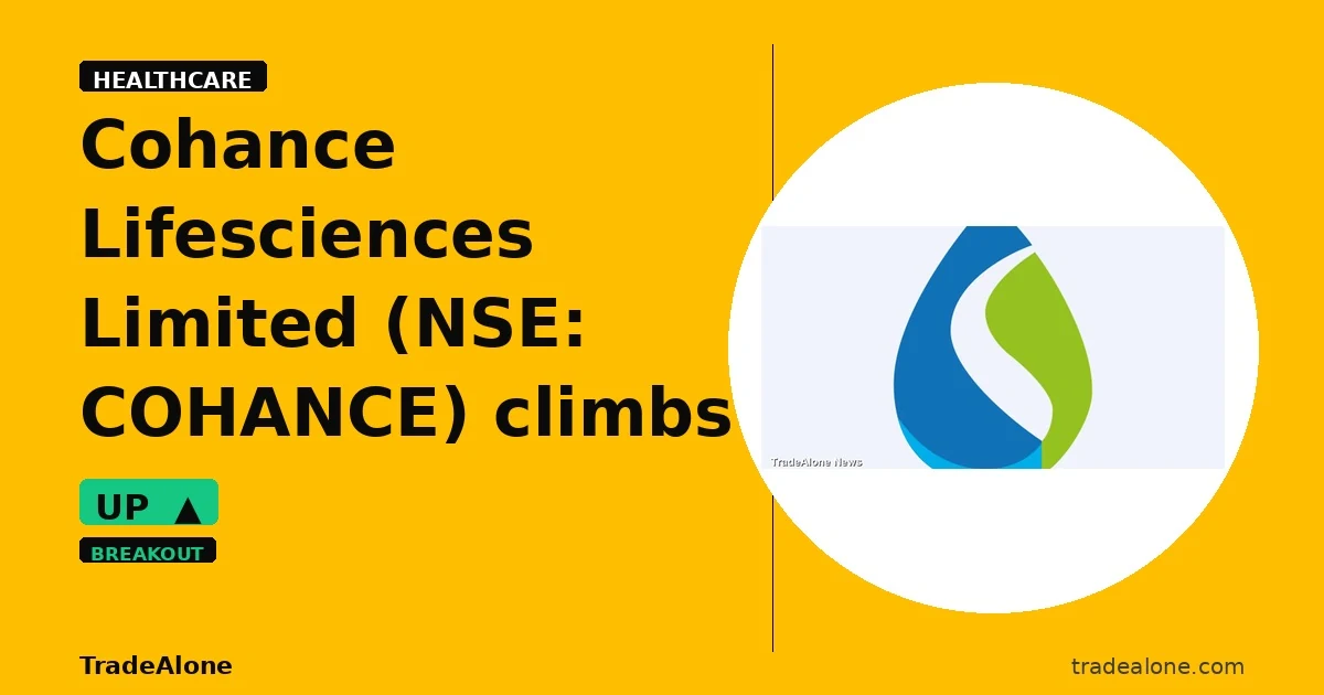 Cohance Lifesciences Limited NSE: COHANCE intraday gains
