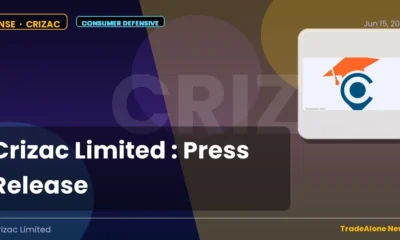 Crizac Limited NSE Announcement