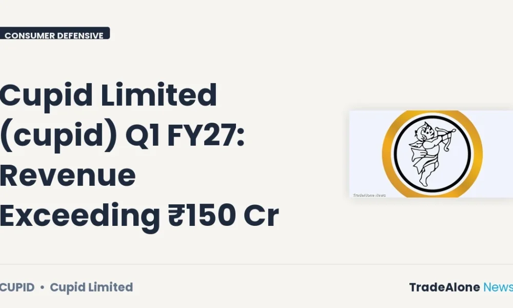 Cupid Limited CUPID Q1 FY27 Revenue Exceeding ₹150 Cr