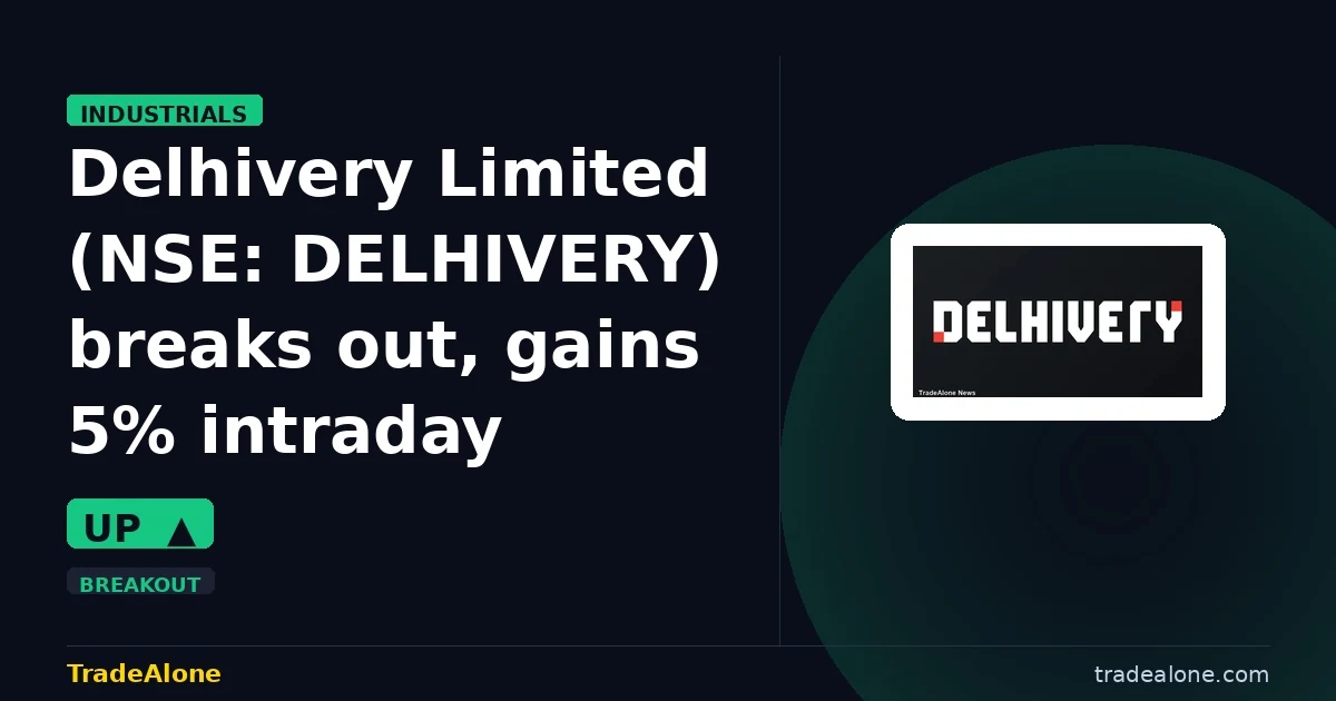 Delhivery Limited DELHIVERY breaks out