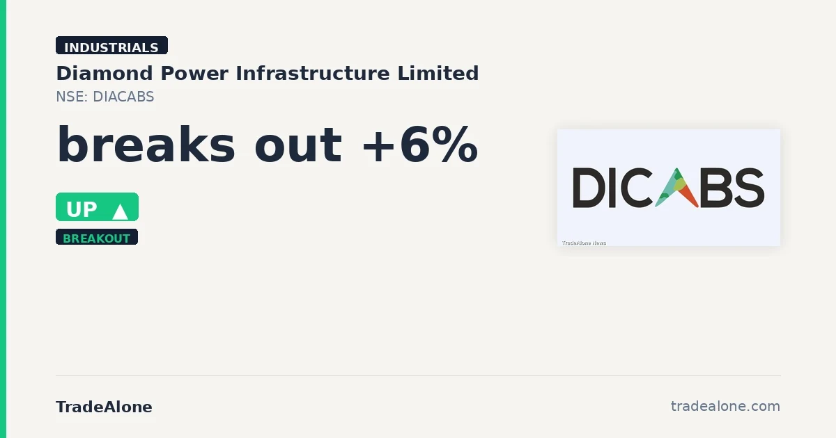 Diamond Power Infrastructure Limited DIACABS breaks out