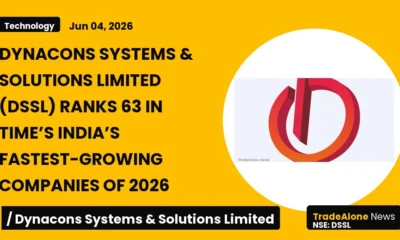 Dynacons Systems & Solutions Limited DSSL Rank 63 Time’s India’s Fastest-growing Companies 2026
