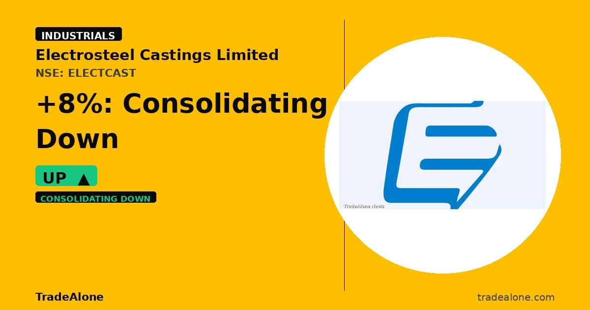 Electrosteel Castings Limited ELECTCAST consolidating down