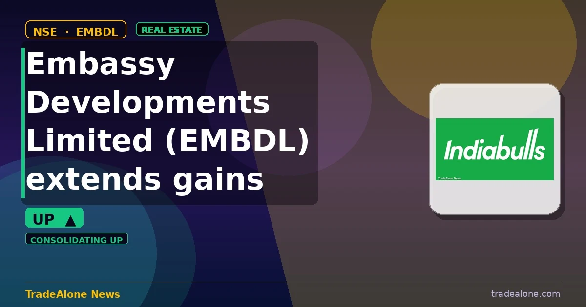 Embassy Developments Limited EMBDL extends gains