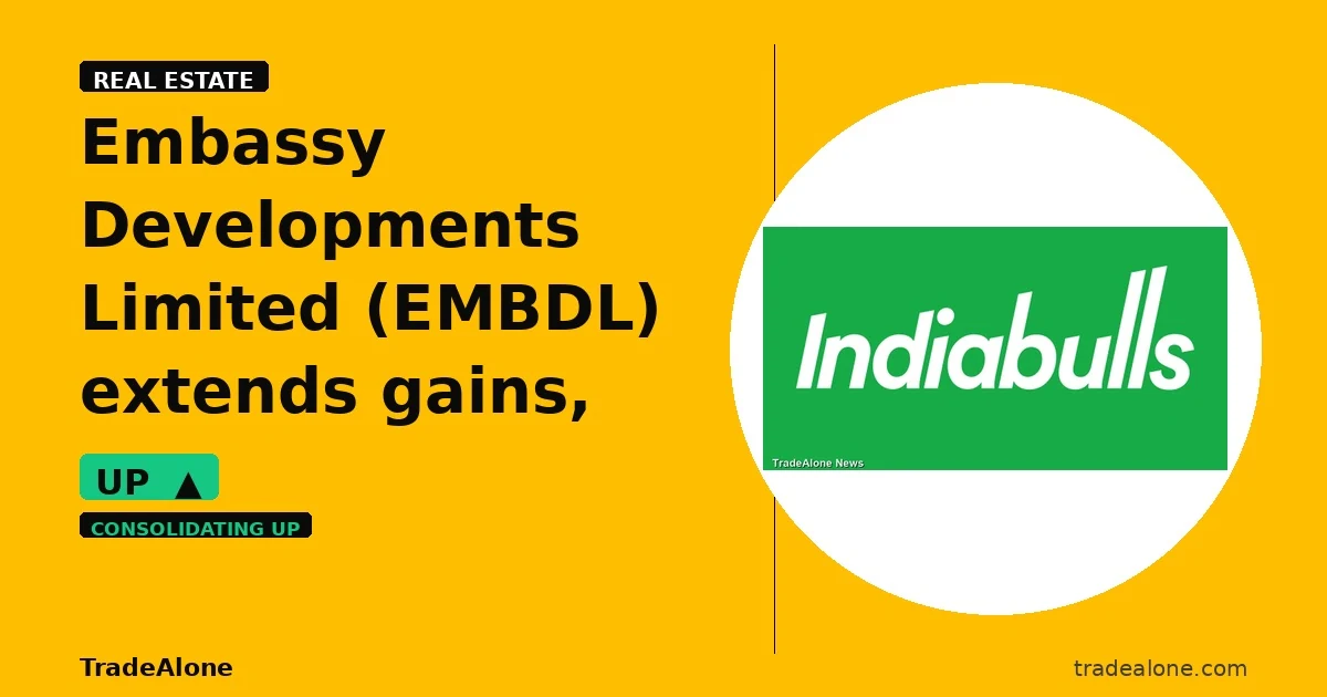 Embassy Developments Limited EMBDL extends gains