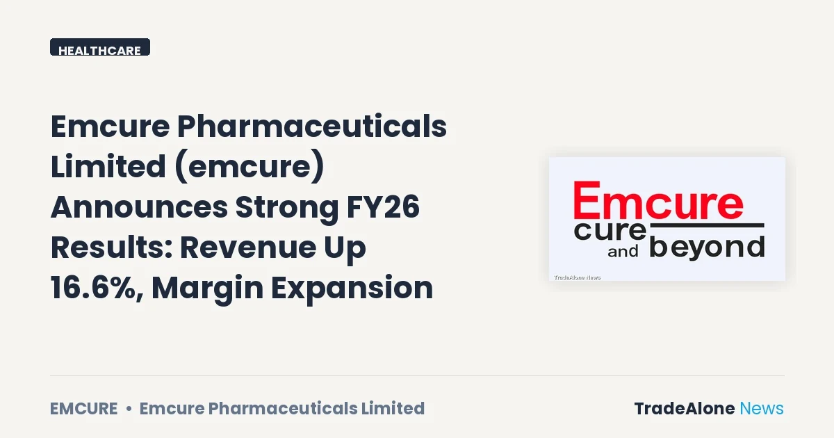 Emcure Pharmaceuticals Limited Emcure FY26 Results