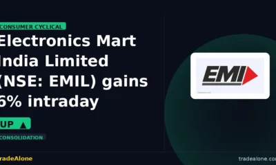 Electronics Mart India Limited EMIL gains 6% intraday