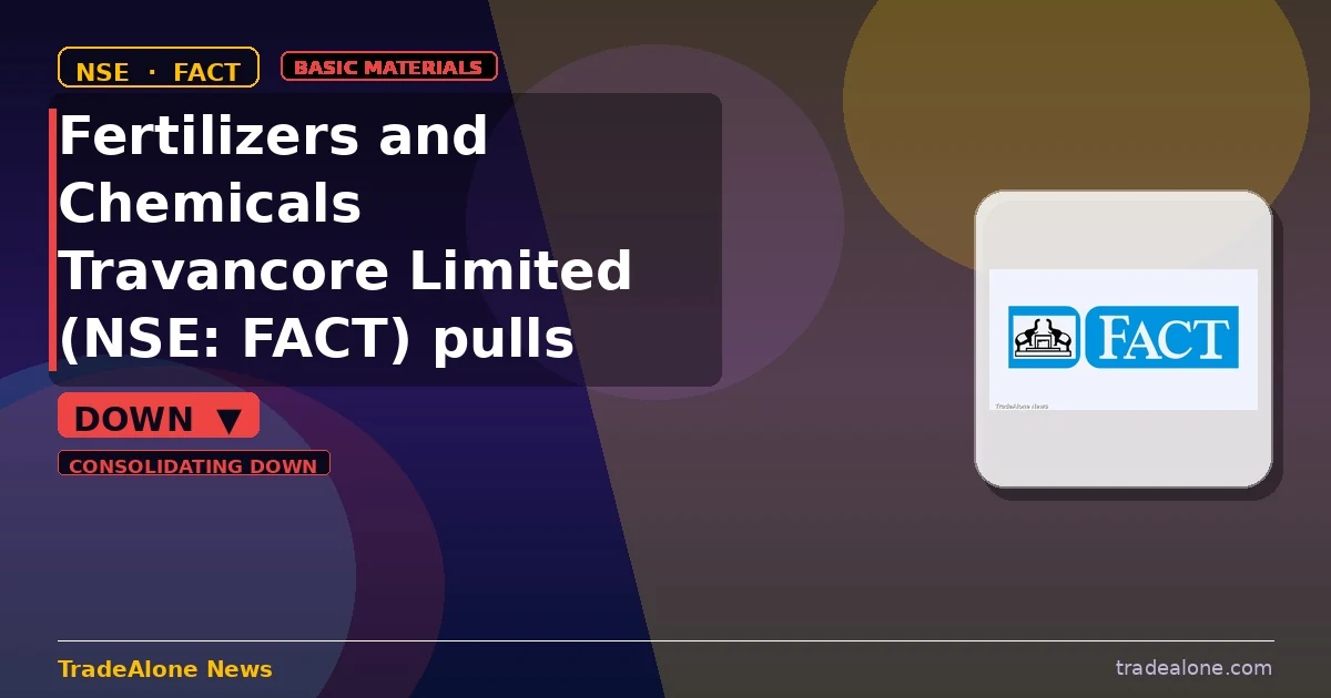 Fertilizers and Chemicals Travancore Limited FACT pulls back after breakout