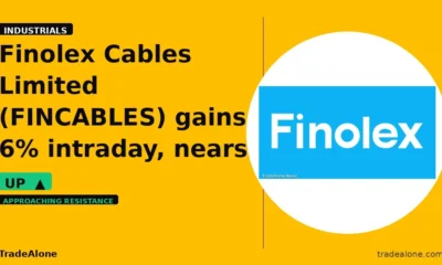 Finolex Cables Limited FINCABLES gains 6% intraday