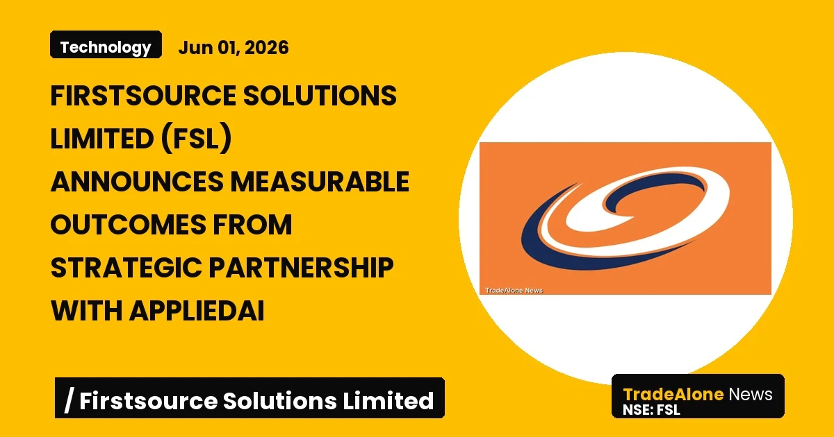 Firstsource Solutions Limited FSL Strategic Partnership June 2026