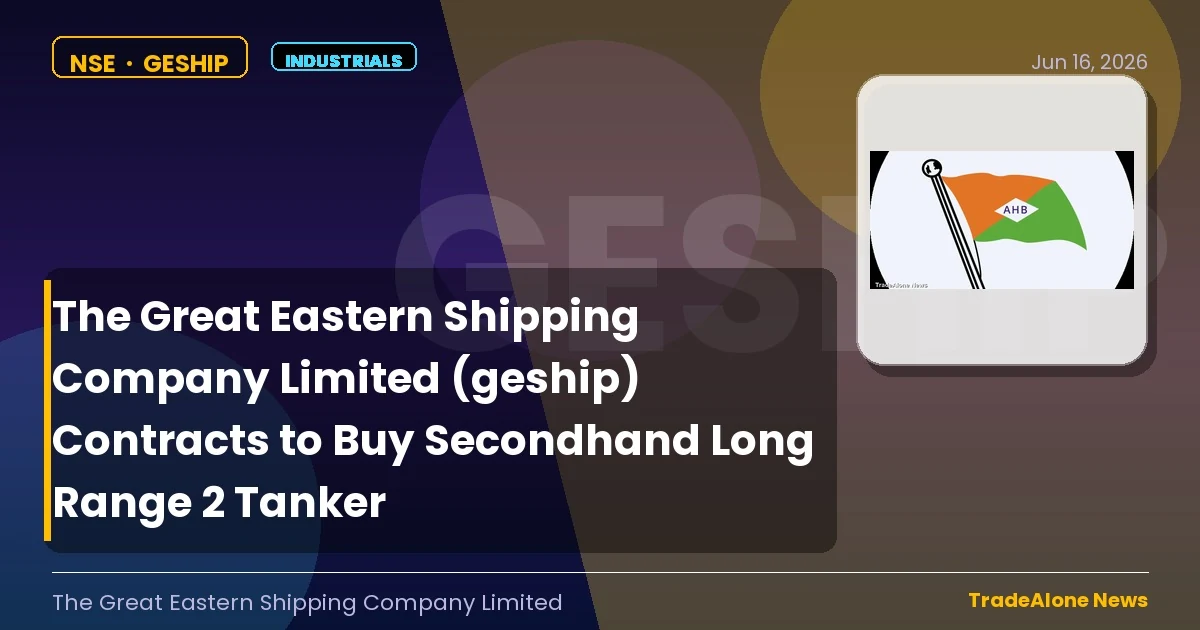 The Great Eastern Shipping Company Limited Geship Q2 FY27 Tanker Contract