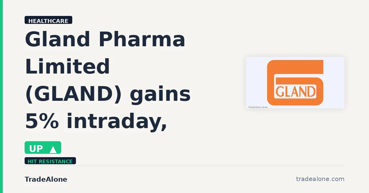 Gland Pharma Limited GLAND tests resistance