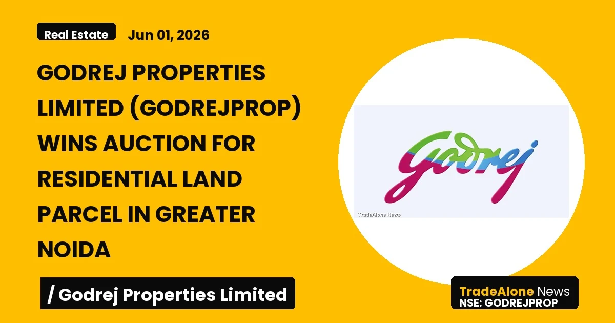 Godrej Properties Limited Godrejprop June 2026 Auction