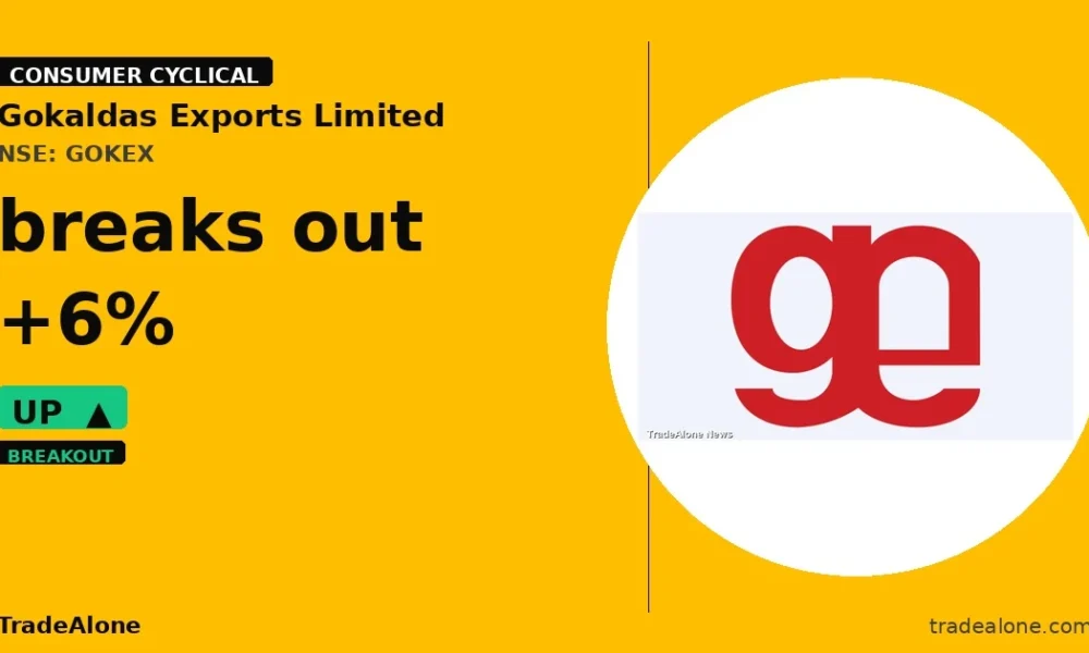 Gokaldas Exports Limited GOKEX breaks out