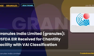 Granules India Limited Granules USFDA EIR Chantilly Facility