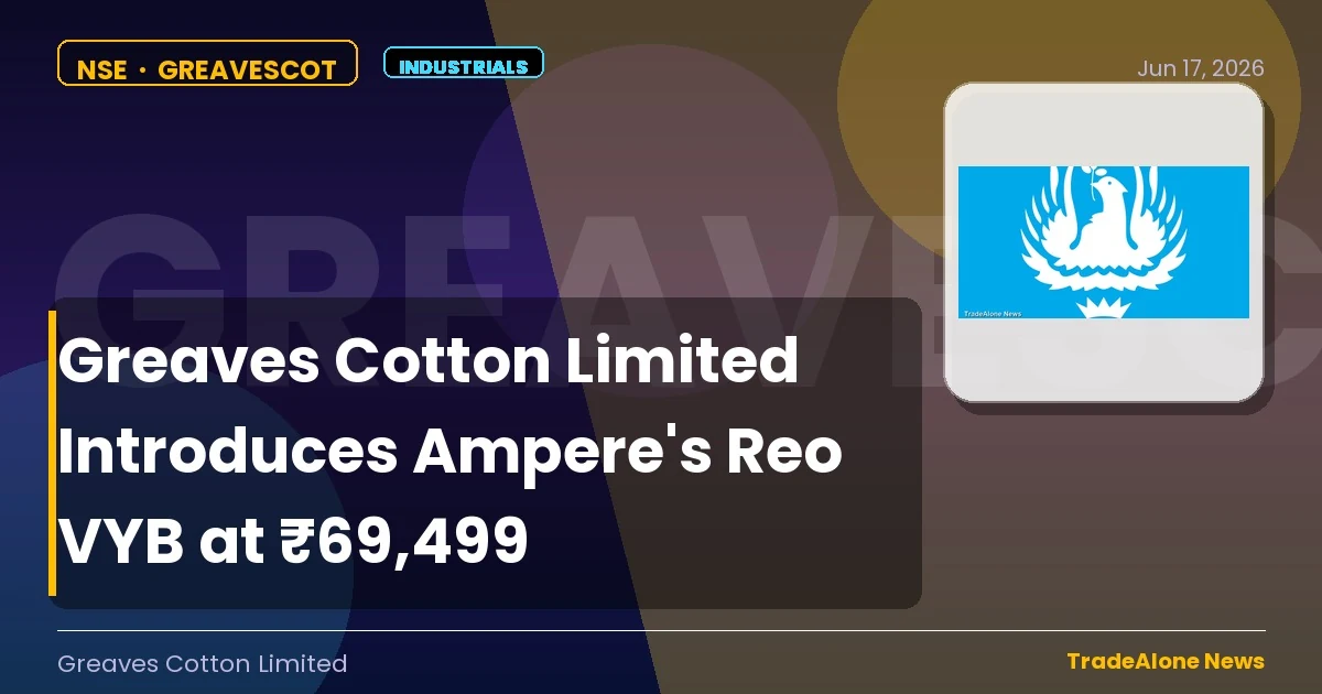 Greaves Cotton Limited Greavescot June 2026 Launch