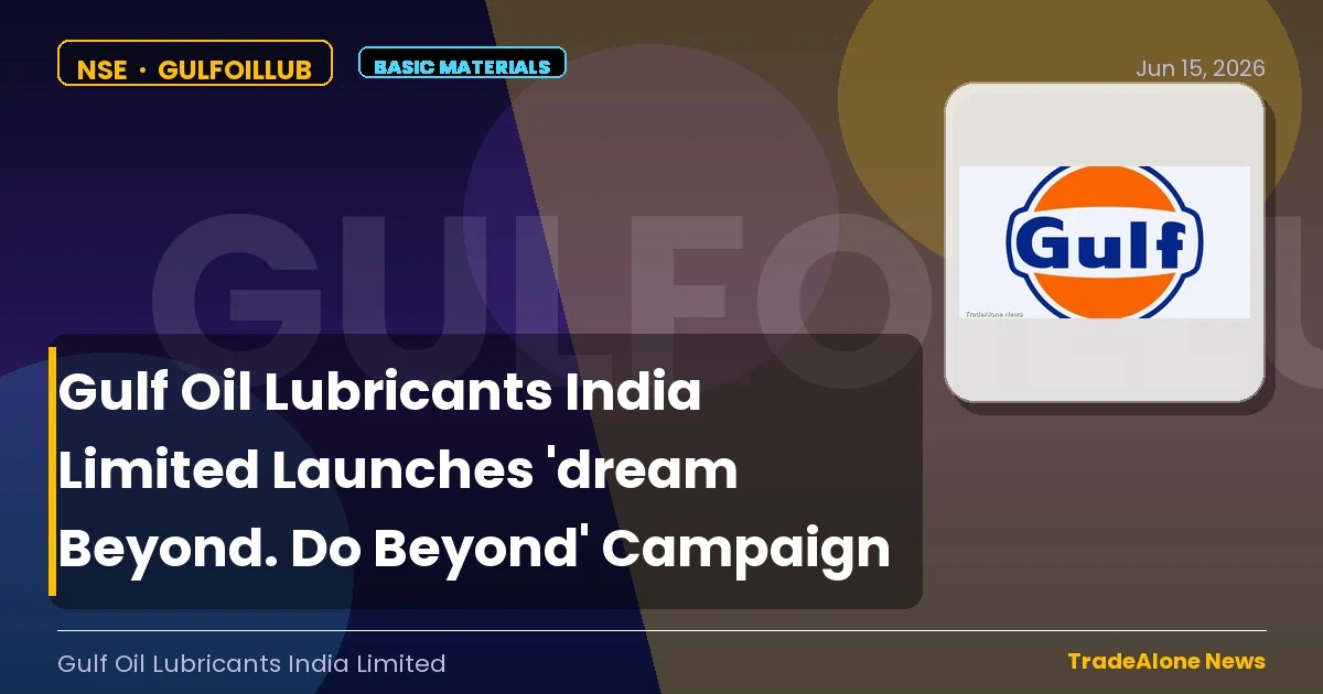 Gulf Oil Lubricants India Limited Gulfoillub June 2026 Campaign