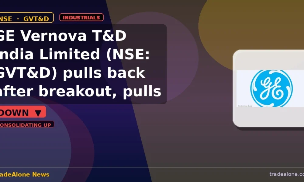 GE Vernova T&D India Limited GVT&D pulls back after breakout