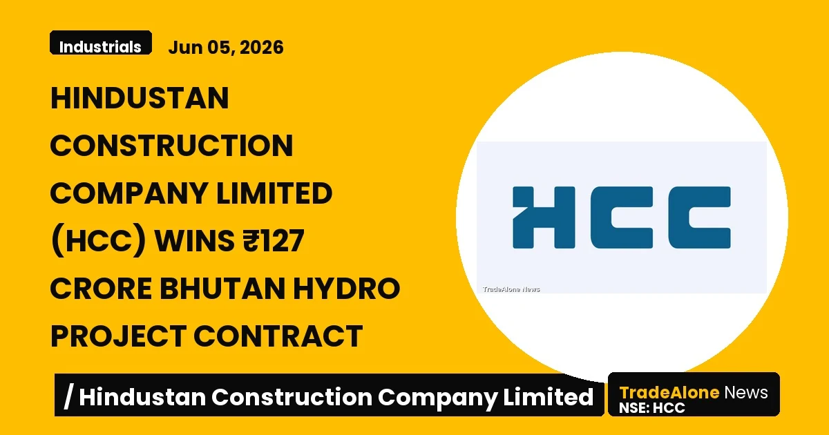 Hindustan Construction Company Limited HCC FY26 Bhutan Hydro Contract