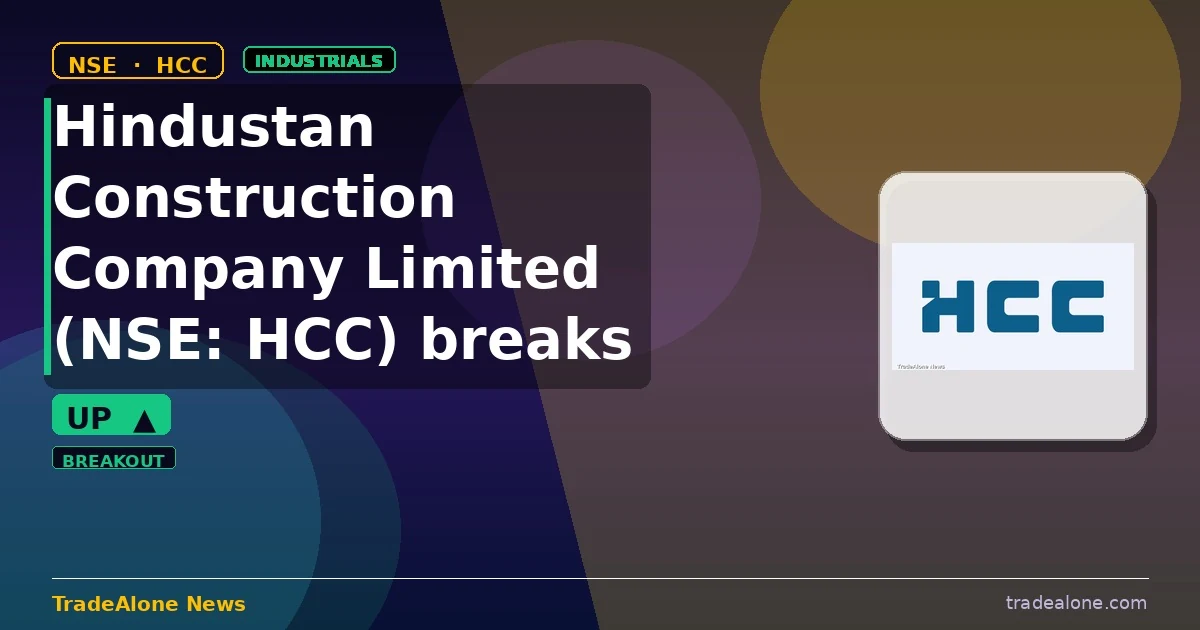 Hindustan Construction Company Limited NSE: HCC breakout