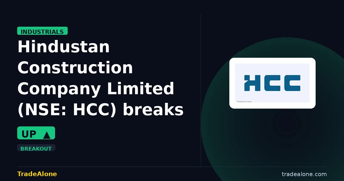 Hindustan Construction Company Limited NSE: HCC breakout