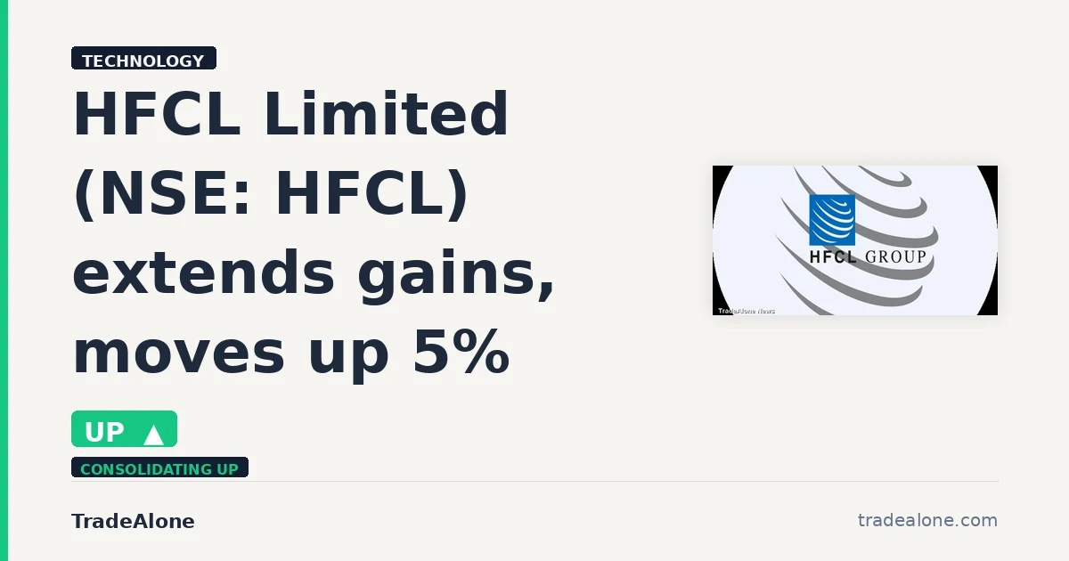 HFCL Limited NSE HFCL extends gains
