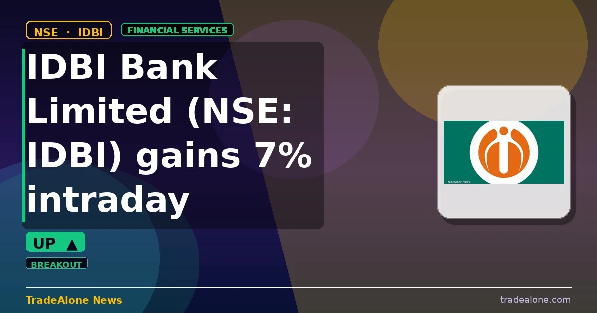 IDBI Bank Limited NSE IDBI gains