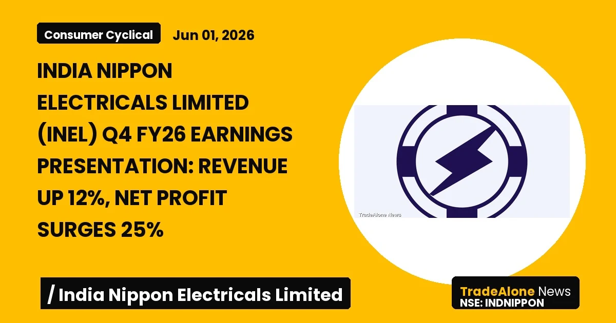 India Nippon Electricals Limited INEL Q4 FY26 Earnings
