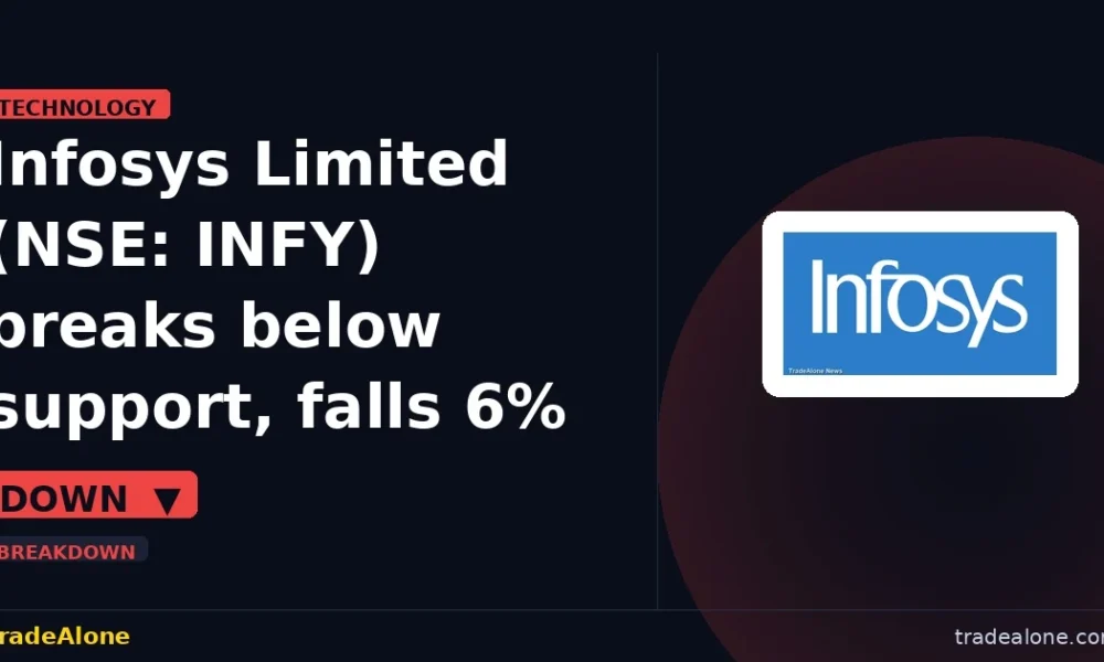 Infosys Limited NSE INFY breaks below support