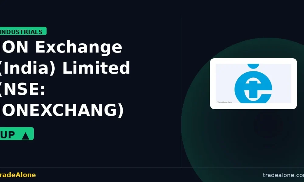 ION Exchange (India) Limited IONEXCHANG 6% climb
