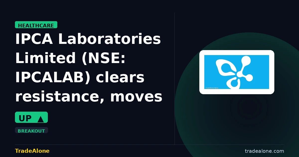 IPCA Laboratories Limited NSE: IPCALAB clears resistance