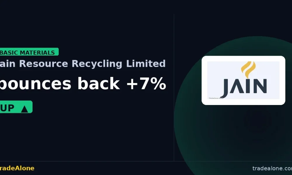 Jain Resource Recycling Limited JAINREC bounces back