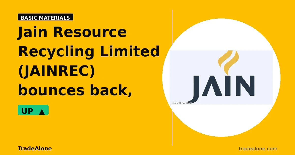 Jain Resource Recycling Limited JAINREC bounces back