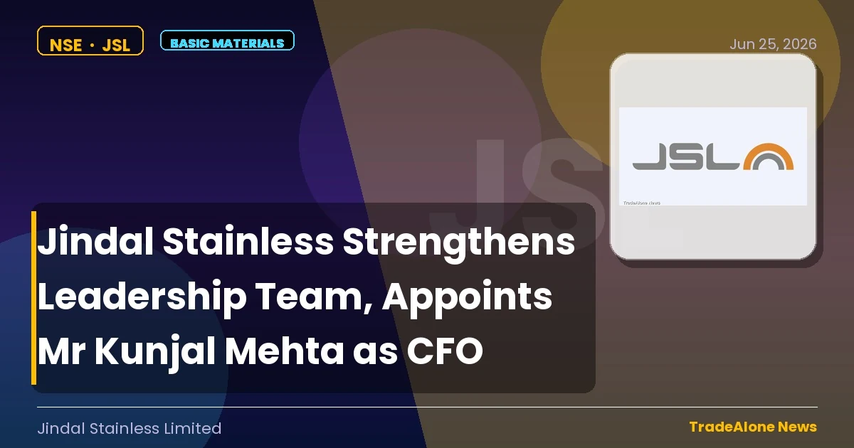 Jindal Stainless JSL Q2 FY26 Leadership Change