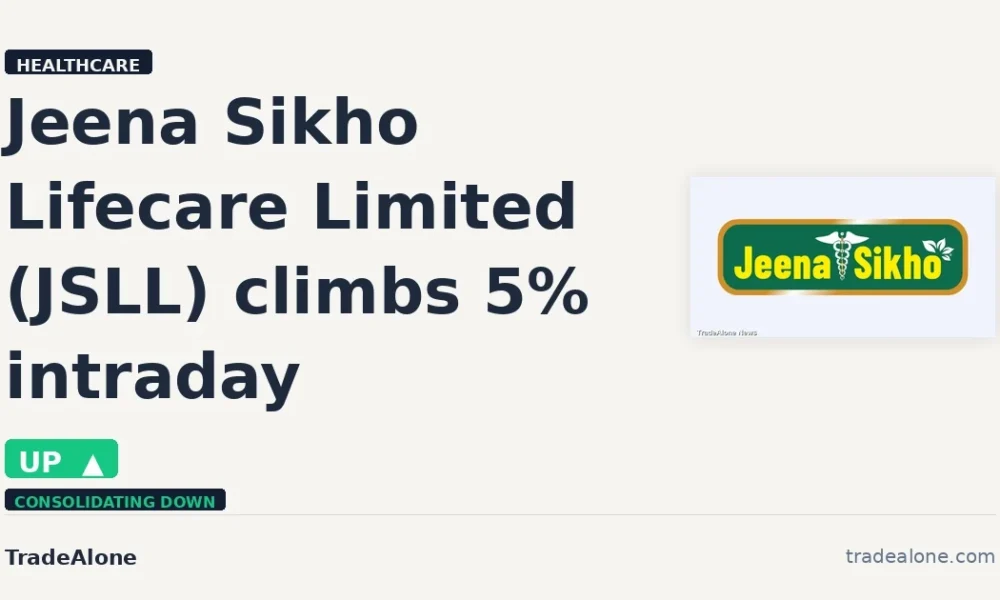 Jeena Sikho Lifecare Limited JSLL 5% climb