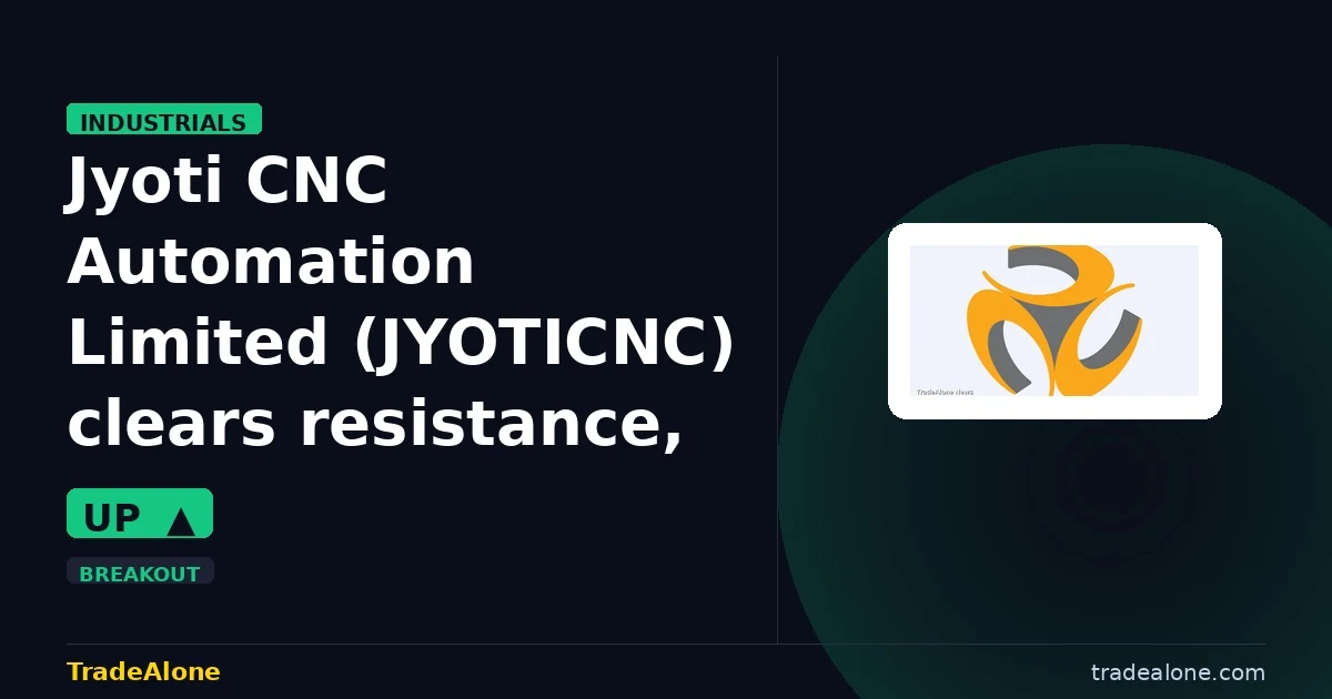 Jyoti CNC Automation Limited JYOTICNC clears resistance