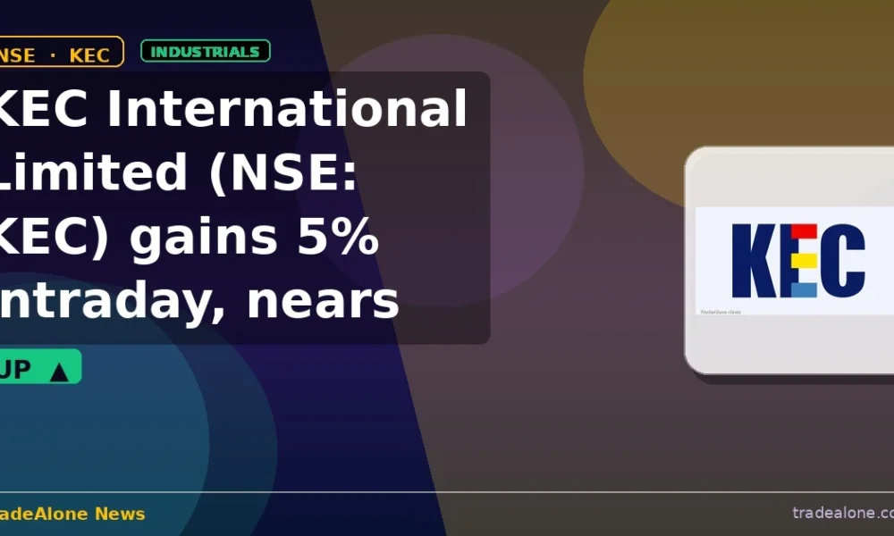 KEC International Limited NSE KEC gains 5% intraday