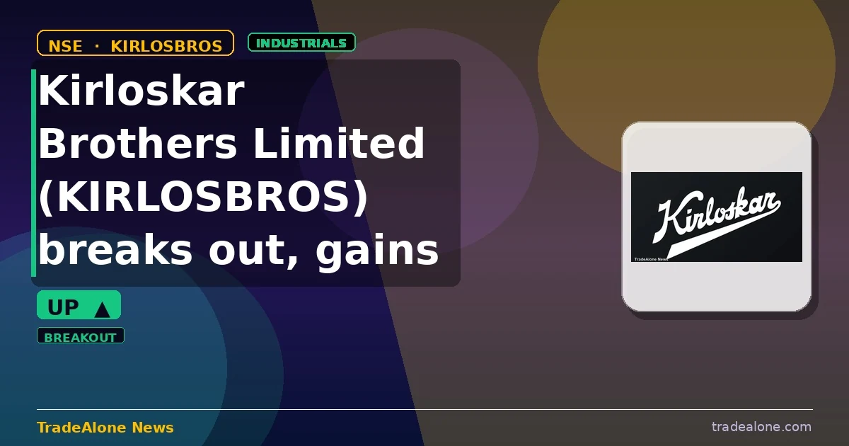 Kirloskar Brothers Limited KIRLOSBROS breaks out