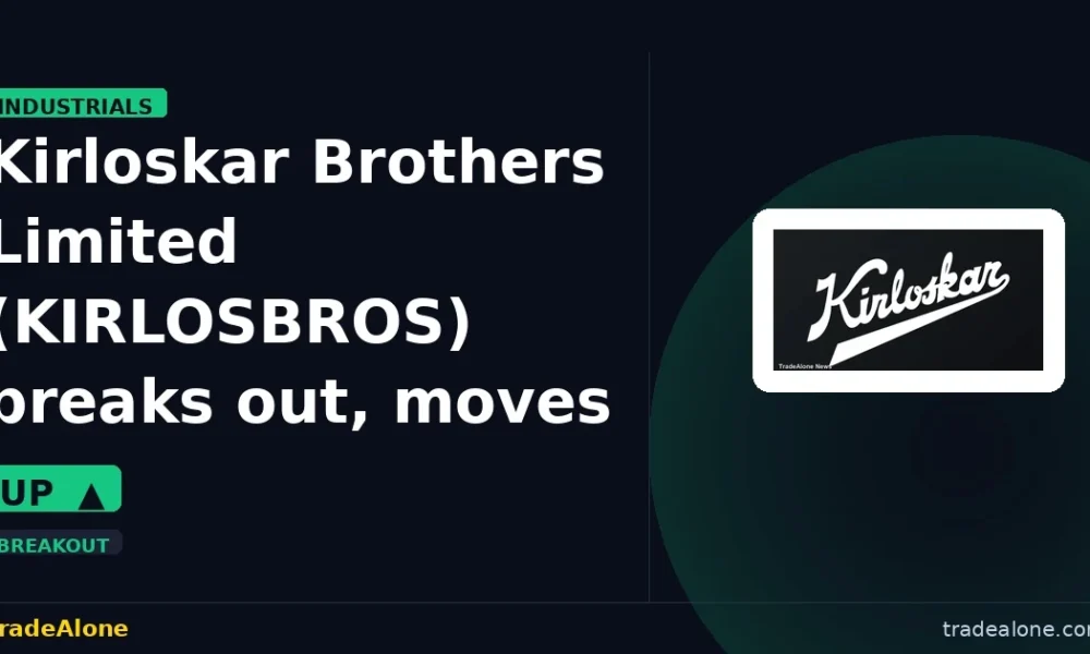 Kirloskar Brothers Limited KIRLOSBROS breaks out