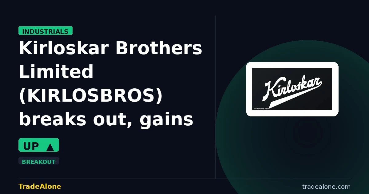 Kirloskar Brothers Limited KIRLOSBROS breakout