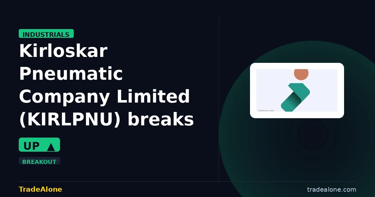 Kirloskar Pneumatic Company Limited KIRLPNU breaks out