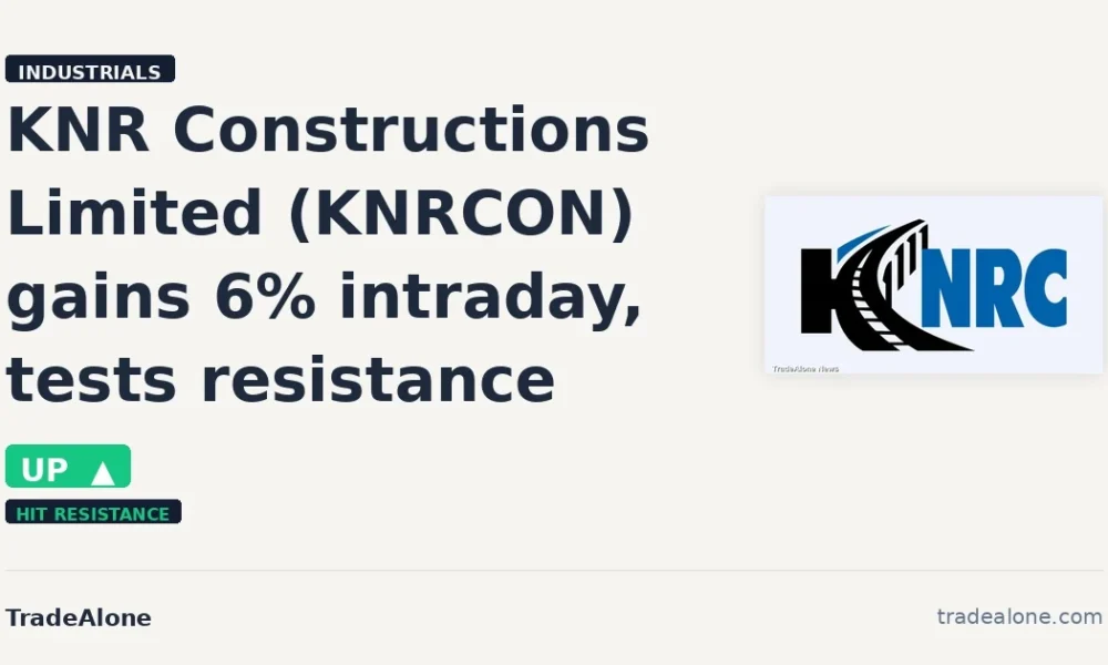 KNR Constructions Limited KNRCON tests resistance