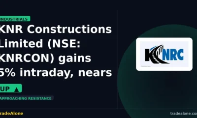 KNR Constructions Limited NSE: KNRCON gains 5% intraday