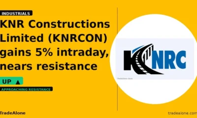 KNR Constructions Limited KNRCON gains 5% intraday nears resistance