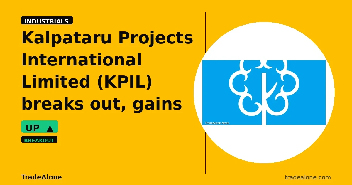 Kalpataru Projects International Limited KPIL breaks out