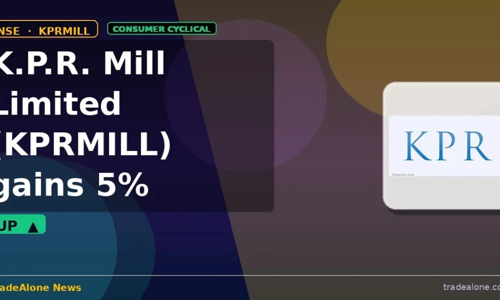 K.P.R. Mill Limited KPRMILL gains 5% intraday