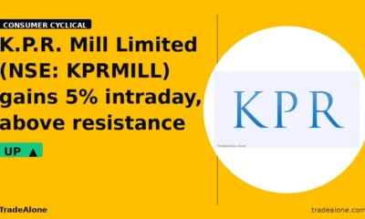 K.P.R. Mill Limited KPRMILL gains 5% intraday